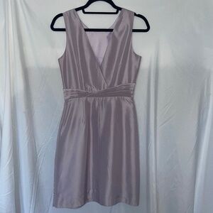 J.Crew Liza Silk Lavender Surplice Formal Bridesmaid Sleeveless/Cocktail Sz 0
